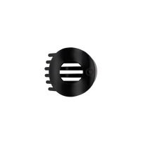 Jet Black | Small | Flat Circle Hair Clip