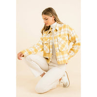 KAYLA - Plaid Button Up Jacket