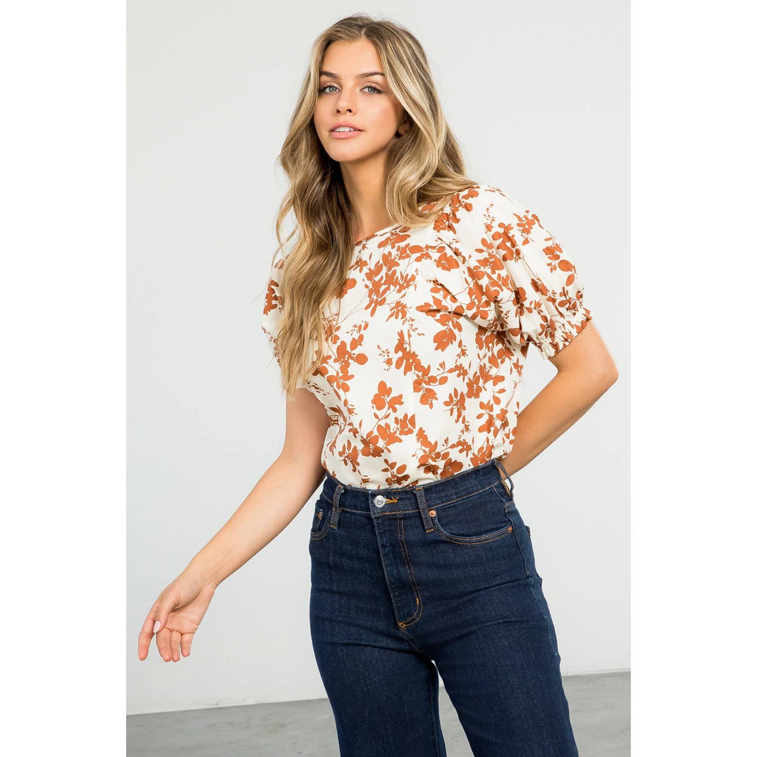 Camille -  Floral Print Top