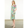 Maurice- Short Sleeve Floral Maxi Dress