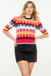 Michelle - Short Sleeve Textured Knit Top