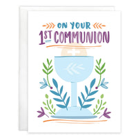 With Scripture Religious Greeting Card - 1st Communion