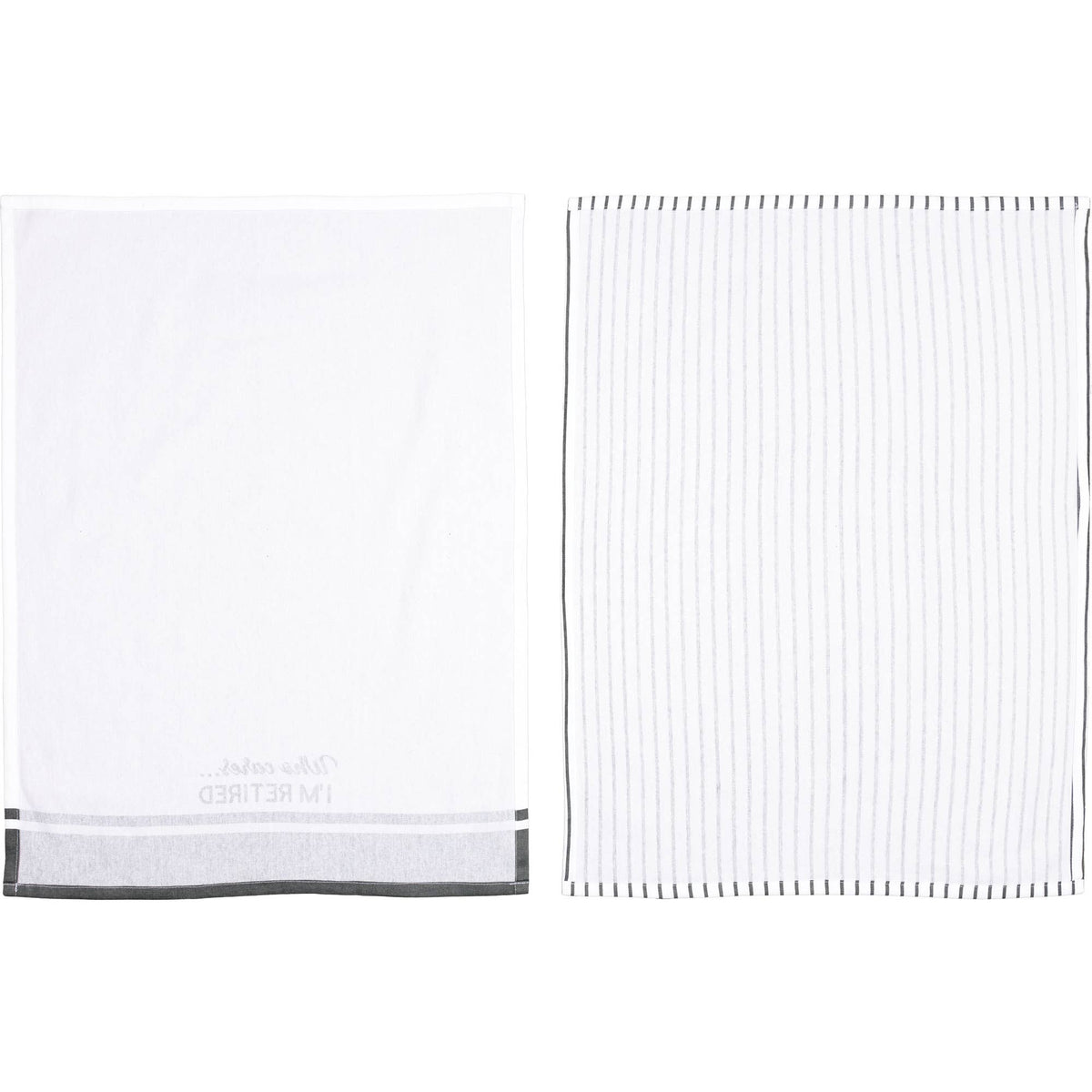 Who Cares - Tea Towel Gift Set (2 - 20" x 28")