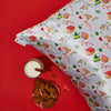 Elf x kitsch King Satin Pillowcase - Periwinkle Christmas