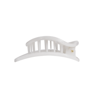 Coconut White | Medium | Flat Circle Hair Clip