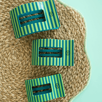Cabana Cutie Small Flat Rectangle Hair Clip