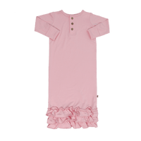 Candy Pink Ruffle Gown