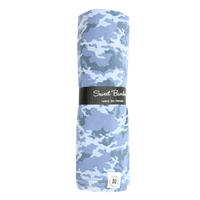 Blue Camouflage Swaddle