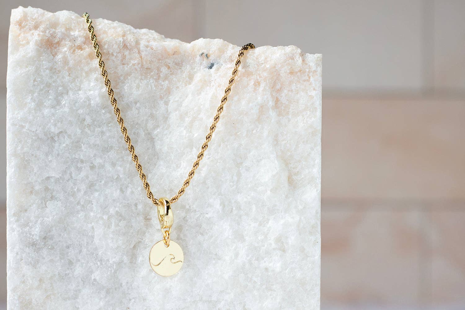 Wave Charm, Gold | Charm Bar | Charm Necklace,  Bag Charm