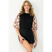 Athea - Mixed Media Top