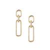 She's Spicy Link Statement Earrings in Gold: Gold