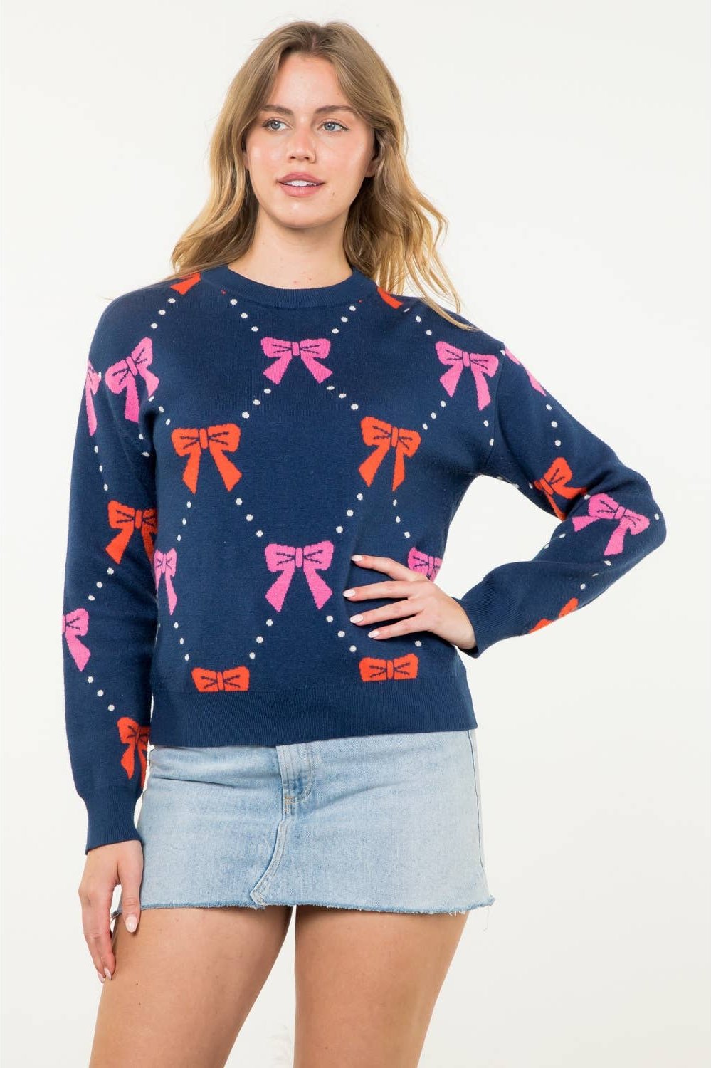 Ribbon Knit Sweater – Adelyne's Boutique & Gifts
