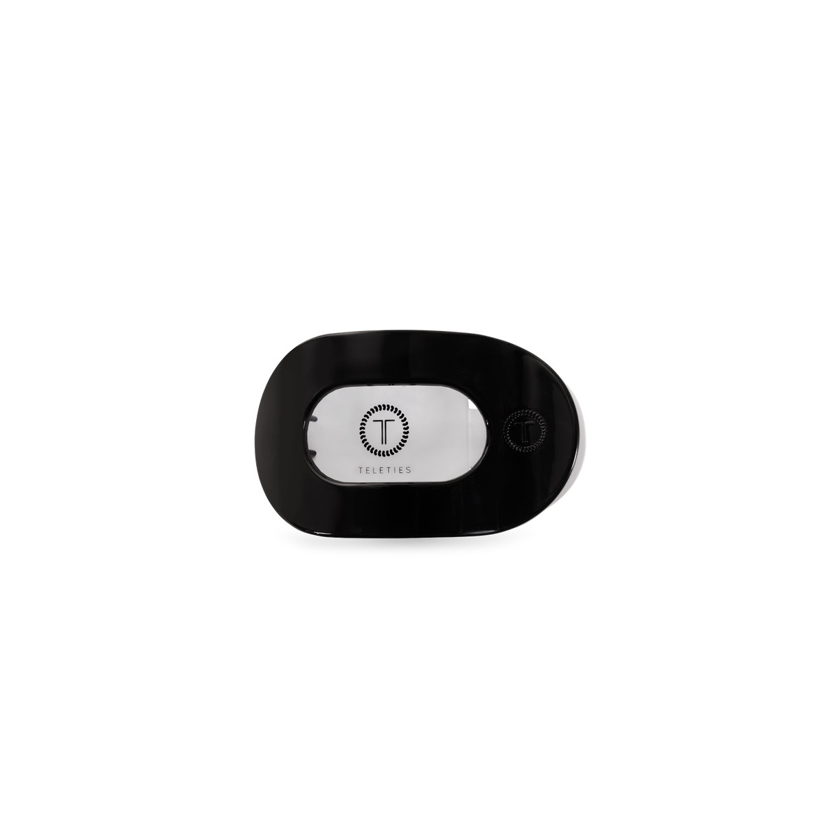 Jet Black | Tiny | Flat Round Hair Clip