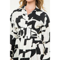 Winona - Long Sleeve Print Mini Dress