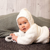 Chenille - White Hooded Jacket