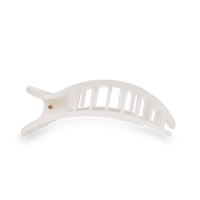Coconut White Large Flat Round Hair Clip