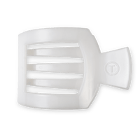 Coconut White Large Flat Square Hair Clip
