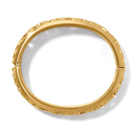 Gold Contempo Medium Hinged Bangle
