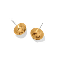 Gold Contempo Post Earrings