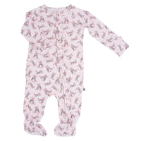 Cowhide Boots Bows Ruffle Footie