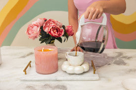 Sweet Grace XL Pink Dot Candle #73