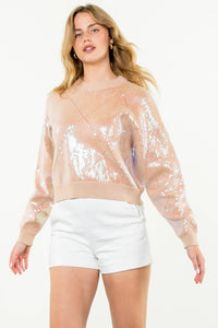 Sequin Knit Sweater