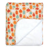 Pumpkin Patch Fall Bamboo and Fleece Throw Blanket Gift