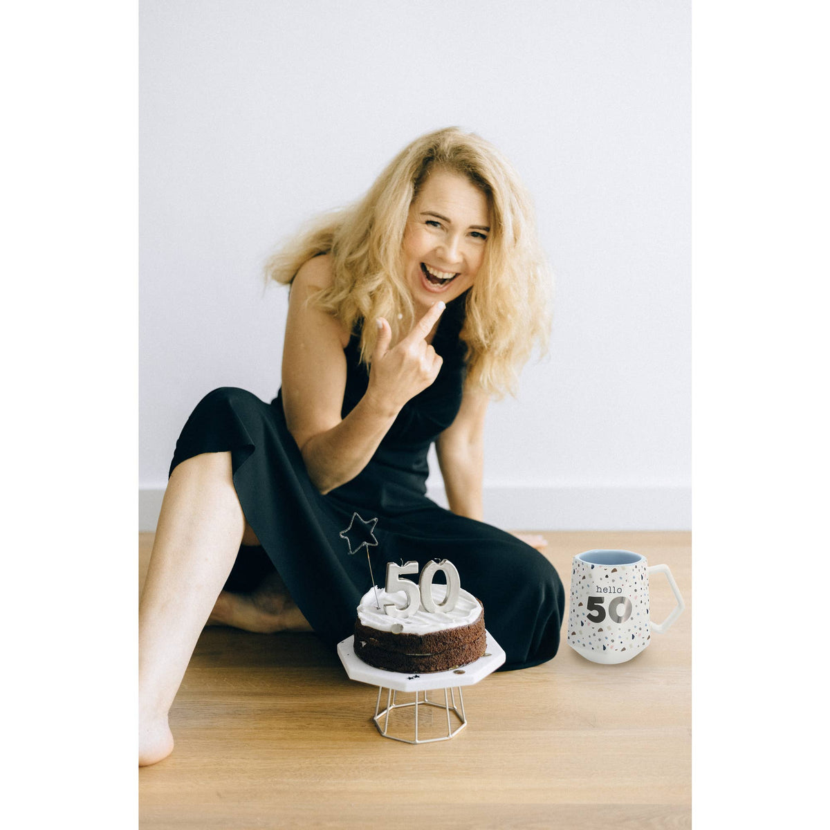 Hello 50 - 17 oz Geometric Cup