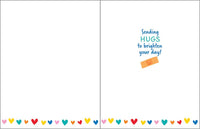 Get Well Greeting Card - Bandaid/Rainbow
