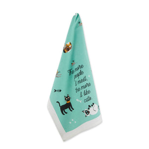 Cat Person Printed Tea Towel