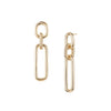 She's Spicy Link Statement Earrings in Gold: Gold