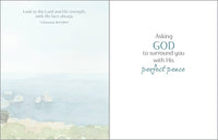 With Scripture Thinking of You Greeting Card - Cypress Tree