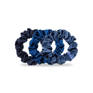 Silk Hair Scrunchie | Large | Midnight Rain