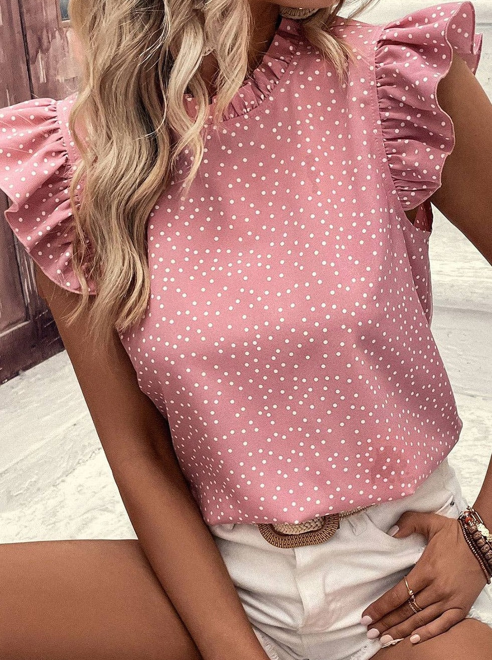 Paige Dotted Blouse
