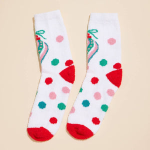 Christmas Fuzzy Socks Assorted Pack of 4