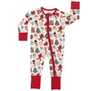 Milk and Cookies Christmas Holiday Bamboo Baby Pajamas