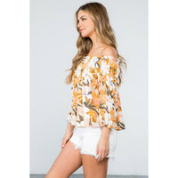 Naomi - Flower Print Multi Purpose Top