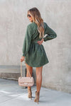 Longhorn Corduroy Mini Dress