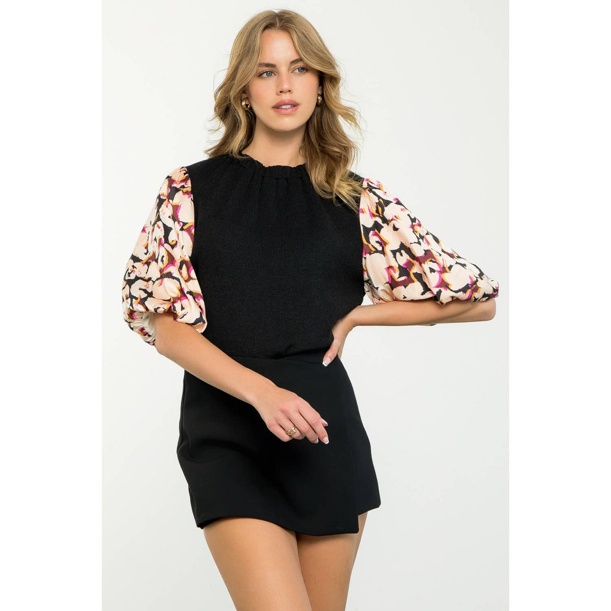 Athea - Mixed Media Top