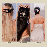 Blonde Tortoise | Medium | Flat Square Hair Clip