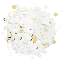 Table Confetti - White & Gold: 0.5oz