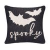 Halloween Spooky Bats Reversible Throw Pillow