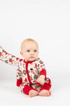 Milk and Cookies Christmas Holiday Bamboo Baby Pajamas