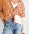 Savanna-Chenille Hooded Cardigan Sweater