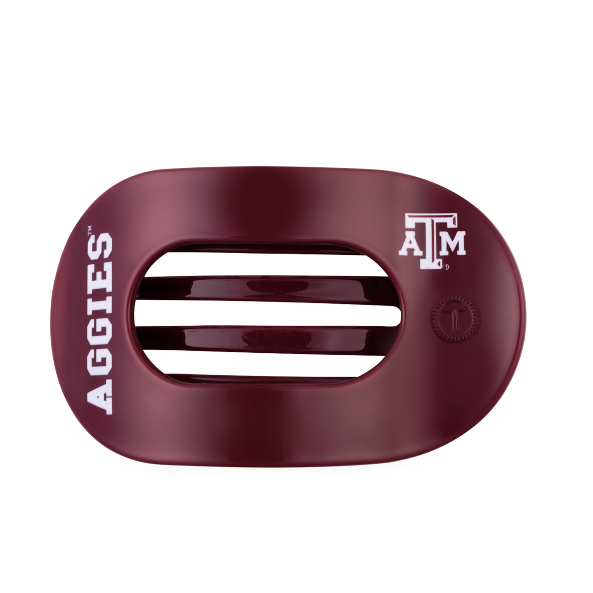 Gig' Em! | Large | Flat Round Hair Clip