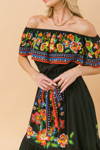 POETIC LOVE PRINT MAXI DRESS