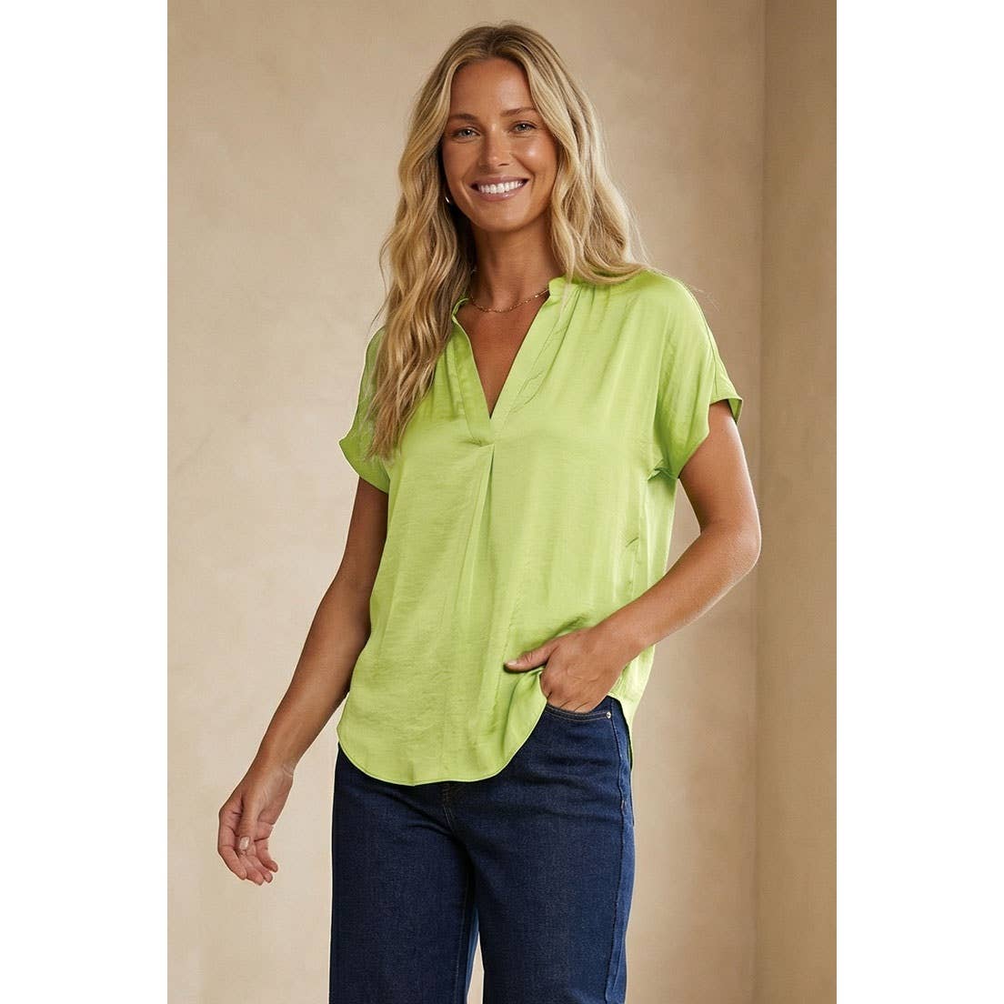 Drop Shoulder Regular Blouse - SS