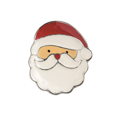 Santa Enamel Trinket Dish – Enamel Coated Metal Ring