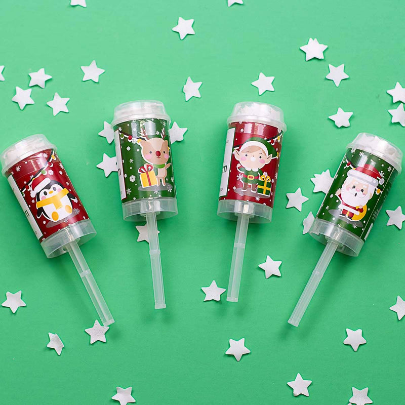 Festive Christmas Friends Confetti Poppers   Vanilla Scented   24*15g