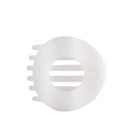 Coconut White | Large | Flat Circle Hair Clip